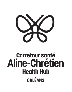 Logo du Carrefour - Noir et blanc - vertical