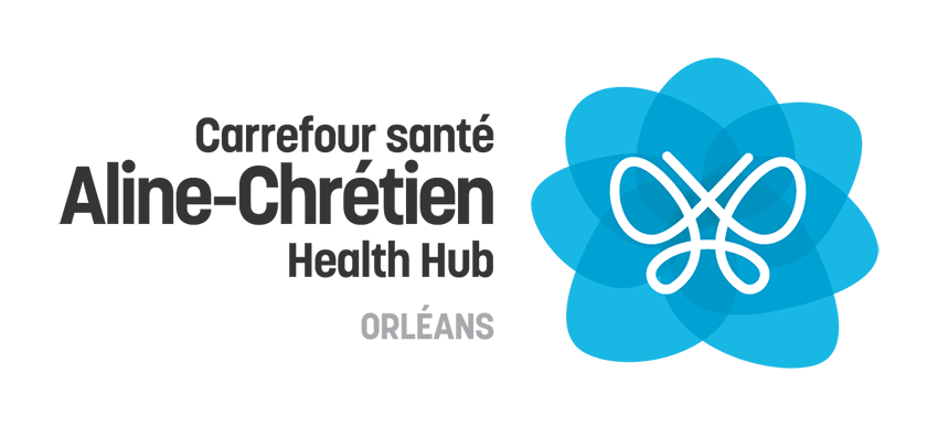 Logo Carrefour santé Aline-Chrétien, couleur, horizontal